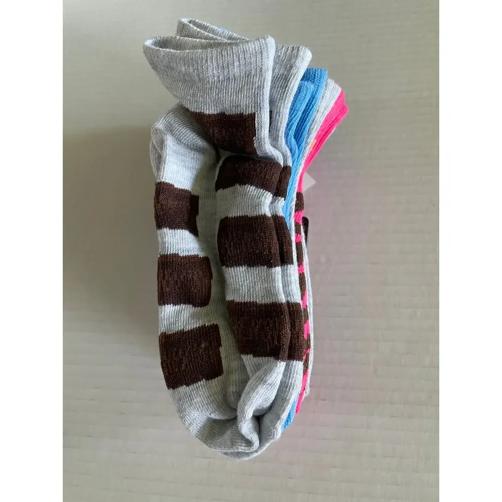 Hershey 10 pairs girls ankle novelty casual socks size 6-8 New